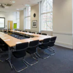 Bright training meeting natural light
