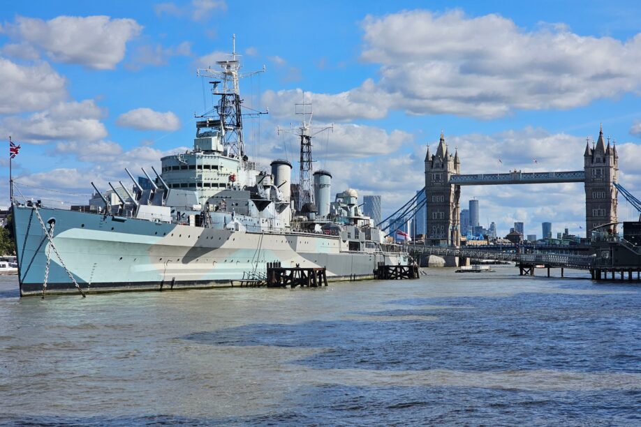 hms belfast unique events venue for hire on river Thames in London