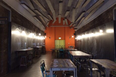 Arches industrial warehouse blank canvas