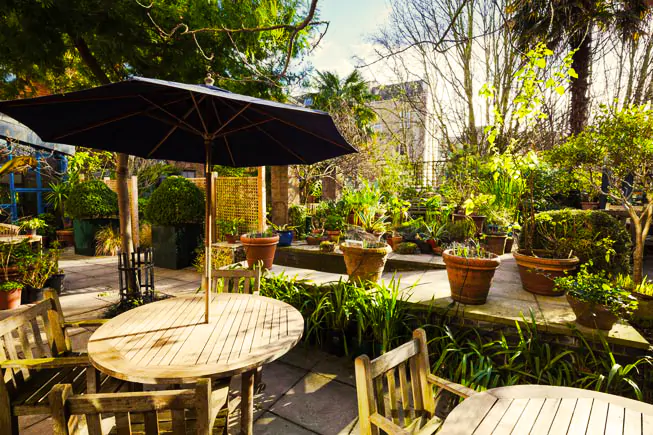 meeting room with outside space