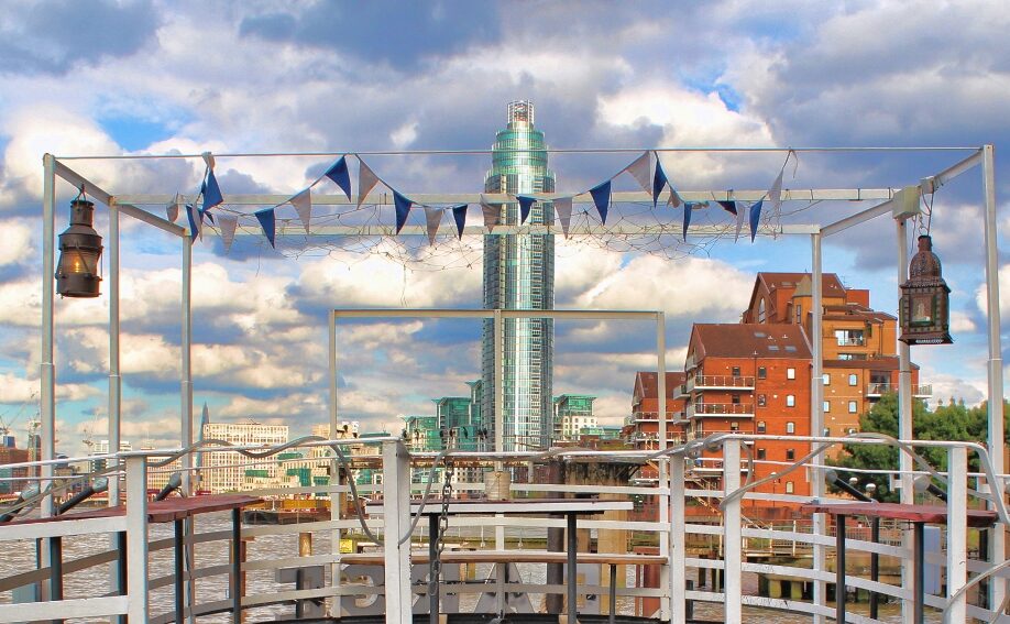 Battersea Barge deck view