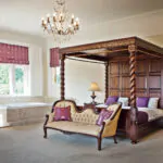 Traditional spacious four poster bedroom
