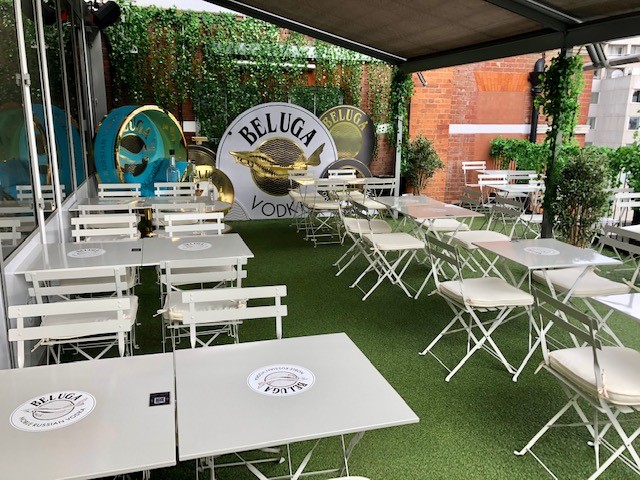 Outside drinks reception London