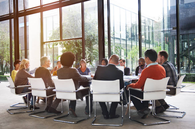 Corporate Teamwork Concept