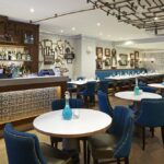 contemporary private dining room