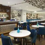 contemporary private dining room