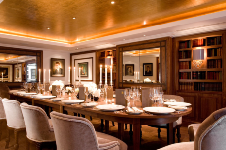 Library traditional elegant private dinner