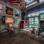 bar with arcade games