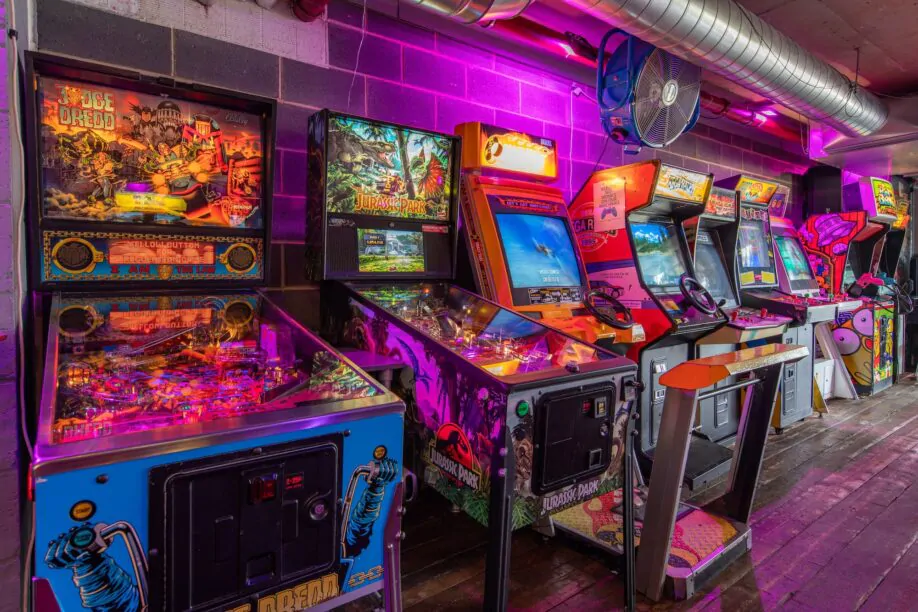party venue with arcade games