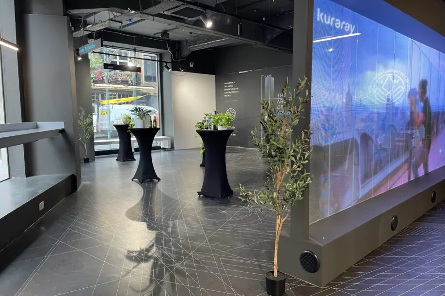glass room hire at the building centre