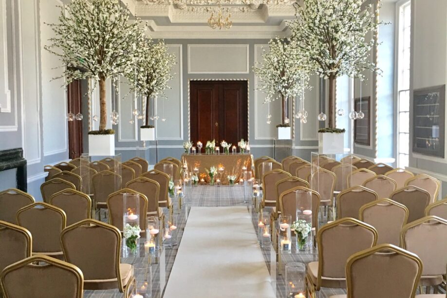 Traditional elegant wedding ceremony venue