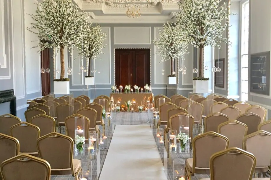 Traditional elegant wedding ceremony venue
