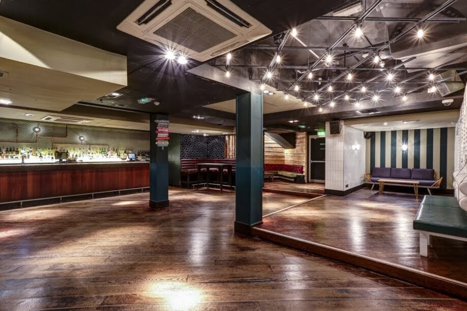 party venue with DJ and dance floor