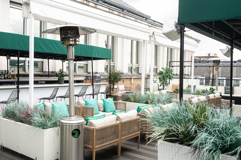 summer party roof terrace central London