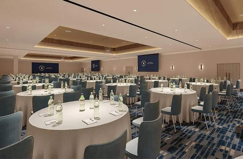 large conference room for 550 delegates