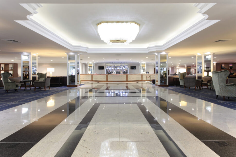 bright modern light spacious lobby